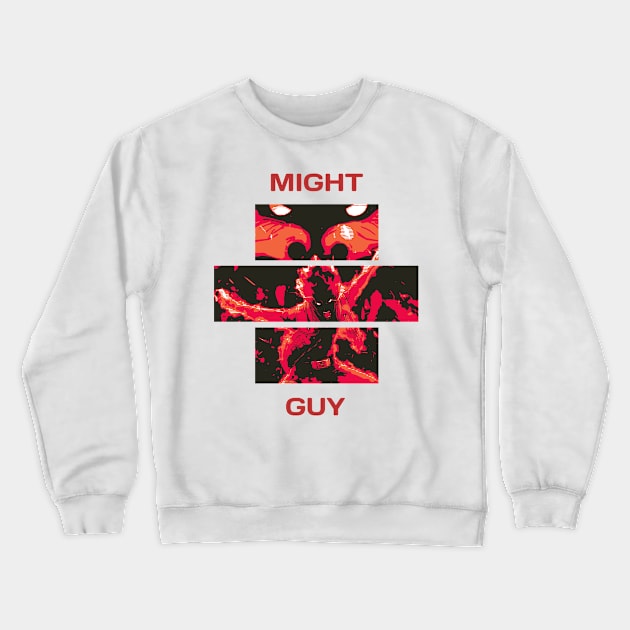 Might Guy Crewneck Sweatshirt by creamypaw design